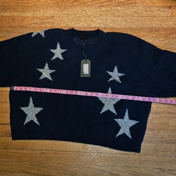 NWT ALLSAINTS Star Jumper Navy / White Size L - Picture 4 of 10